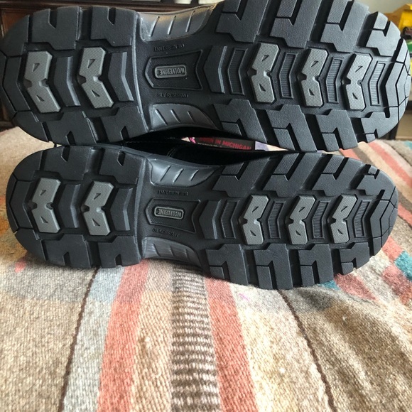 NWT Wolverines Womens Size 8.5 Work Boot Black Leather - Picture 6 of 8
